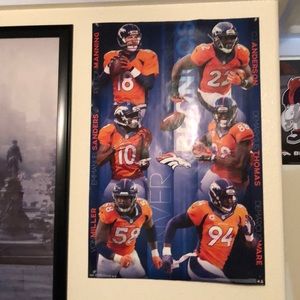 Denver Broncos poster.